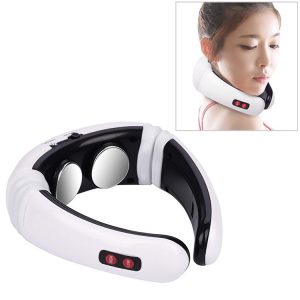 USB Rechargeable Neck & Shoulder Massager | Portable Electric Pulse | 1300mAh