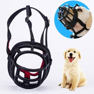 Anti-Biting Dog Muzzle: Allows Drinking/Panting, Size 8.2*7.6*10.4cm. Bark Control