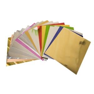 50pcs A4 Foil Papers Pack - Random Color - Creative Crafting Essential