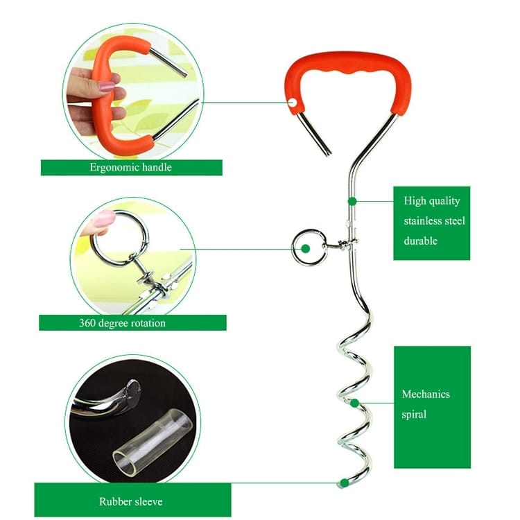 45cm Spiral Dog Training Nail for Medium/Small Dogs - Outdoor Handling 6 45Cm Spiral Dog Training Nail For Medium/Small Dogs - Outdoor Handling - Image 6