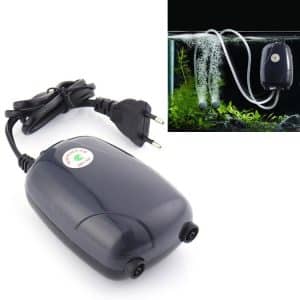 Silent Aquarium Air Pump RS-390 220V 5W - Adjustable Flow, Double Outlets