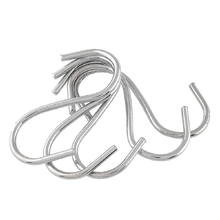 10pcs 2.5mm Stainless Steel S Hooks - Multi-functional, 5.5cm Length 2 10Pcs 2.5Mm Stainless Steel S Hooks - Multi-Functional, 5.5Cm Length - Image 2