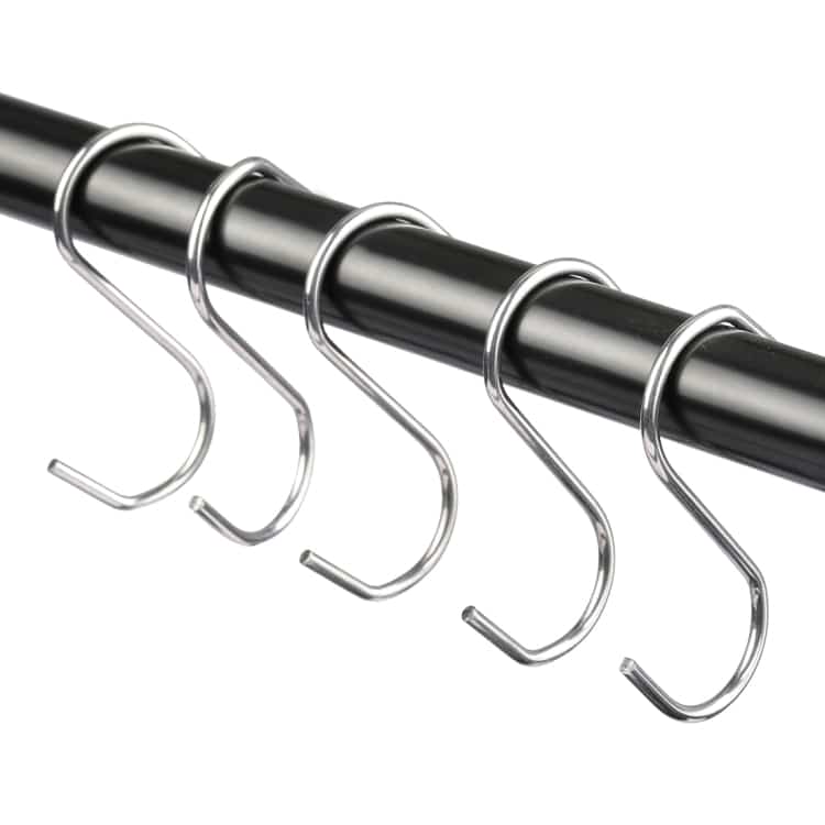 10pcs 2.5mm Stainless Steel S Hooks - Multi-functional, 5.5cm Length 3 10Pcs 2.5Mm Stainless Steel S Hooks - Multi-Functional, 5.5Cm Length - Image 3
