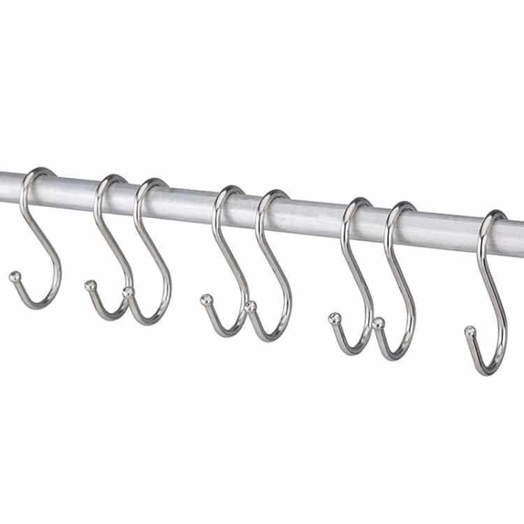 10pcs 3mm S-shaped Stainless Steel Metal Hooks, 7cm Length, Multi-functional 3 10Pcs 3Mm S-Shaped Stainless Steel Metal Hooks, 7Cm Length, Multi-Functional - Image 3
