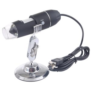 USB Digital Microscope 0.3MP HD 2560x1920P with 8 LED & Stand • Professional Quality