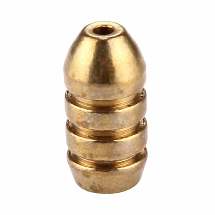 4g Threaded Copper Bullet Fishing Sinker - Soft Lure Accessory 1 4G Threaded Copper Bullet Fishing Sinker - Soft Lure Accessory