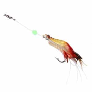 7cm Luminous Shrimp Fishing Lure with Hook - Artificial Bait for Anglers