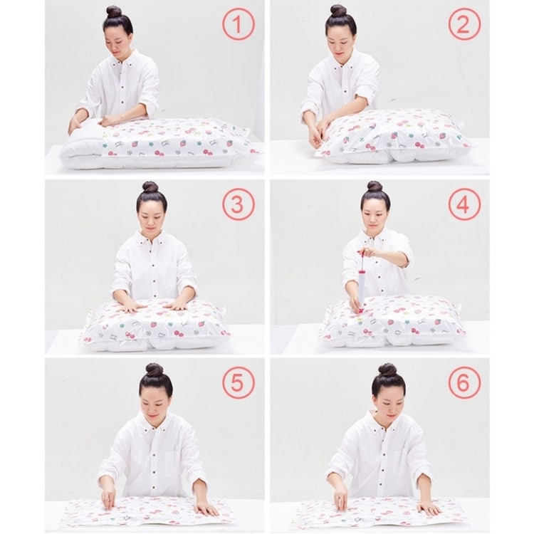 Max Space Candy Color Vacuum Storage Bags - 4PCS Set, 80*100 cm, Explosion-proof 8 Max Space Candy Color Vacuum Storage Bags - 4Pcs Set, 80*100 Cm, Explosion-Proof - Image 8