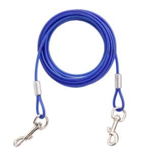 10m Dual-end Steel Wire Dog Traction Rope - 2-in-1 Walking Leads
