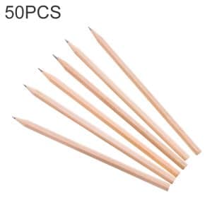 50-Pack Crude Wood HB Pencils - Eco-Friendly Painting Pencils for Kids & Office