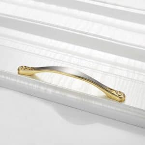 128mm Double Gold Zinc Alloy Cabinet Handle - Durable & Stylish Choice