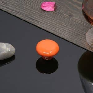 32mm Modern Literary Color Glazed Ceramic Drawer Handle - Stylish & Functional