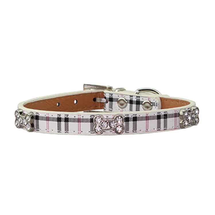 Stylish Small Bone Designs PU Leather Dog Collar - 1.5 * 37cm, Fashionable Pet Accessory 4 Stylish Small Bone Designs Pu Leather Dog Collar - 1.5 * 37Cm, Fashionable Pet Accessory - Image 4