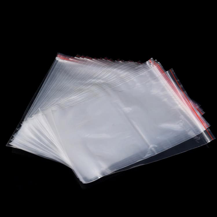 100pcs 7x11cm Clear Ziplock Bags | PE Self-Sealing | Custom Print | Packaging 2 Transparent Resealable Plastic Zipper Bags For Food Storage And Packaging. Ideal For Kitchen Organization, Grocery Shopping, And Preserving Freshness In Home Or Commercial Settings.