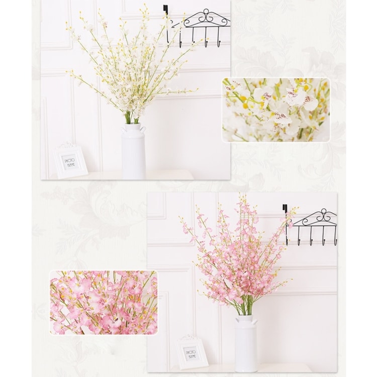 Silk Orchid Wedding Decor Bouquets, DIY Artificial Flowers, Random Color 2 Silk Orchid Wedding Decor Bouquets, Diy Artificial Flowers, Random Color - Image 2