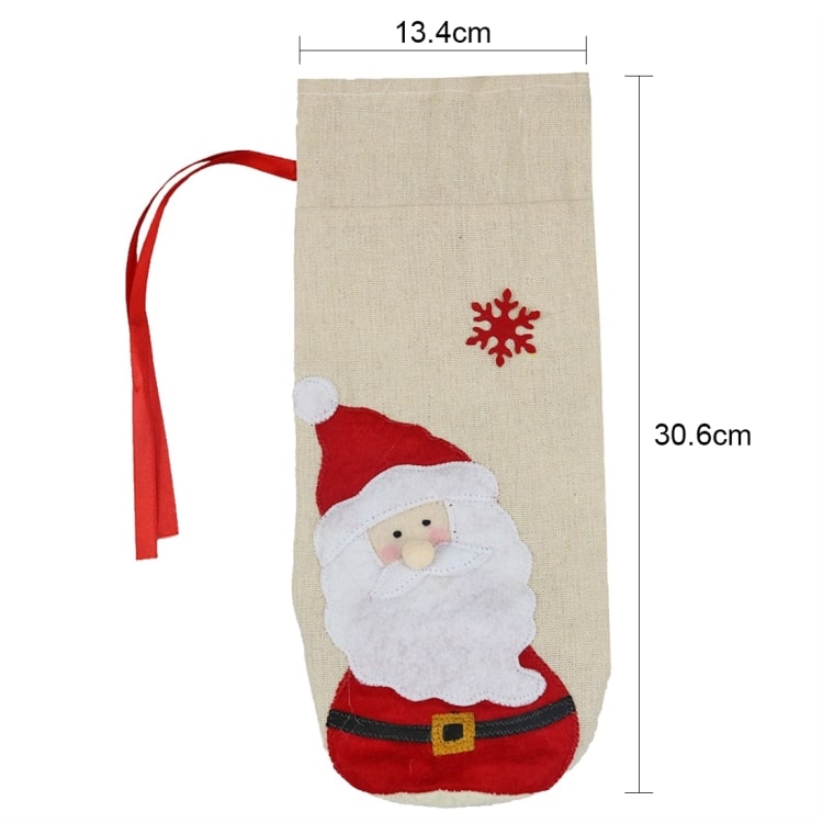 2 PCS Snowman Wine Bottle Bag - Festive Christmas Decoration 5 2 Pcs Snowman Wine Bottle Bag - Festive Christmas Decoration - Image 5