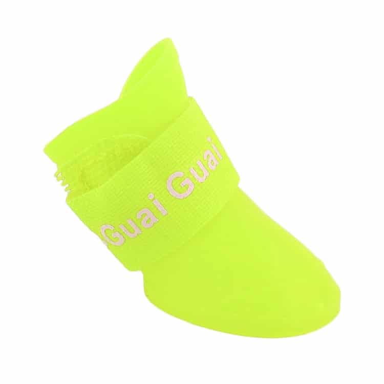Stylish Waterproof Dog Shoes, Candy Color Rain Boots, Rubber - Size M 3 Stylish Waterproof Dog Shoes, Candy Color Rain Boots, Rubber - Size M - Image 3