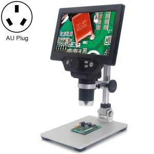 G1200 7" LCD Microscope, 1200X Magnification, Portable Stand, UK Plug