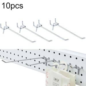 10pcs 15cm Pegboard Slat Wall Hook Shelf Set for Supermarket & Clothing Shops