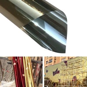 80cm Privacy Glass Film Sticker, Reflective UV Protection, 1m Length • Enhances Privacy