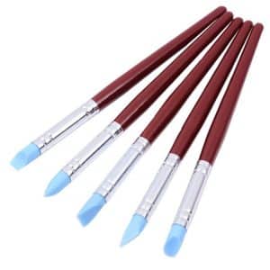 5-Piece Rubber Tip Clay Sculpting Tool Set - Flexible & Durable Shapers