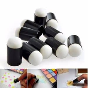 10-Piece Foam Finger Painting Sponge Daubers Set - Creative Coloring Kit