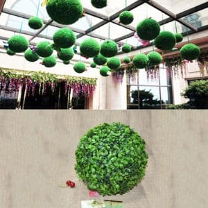 Artificial Aglaia Odorata Plant Ball Topiary 12.7" - Elegant Outdoor/Indoor Decor
