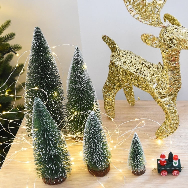 10cm Mini Artificial Christmas Tree - Festive Desktop Decor for Holidays 4 10Cm Mini Artificial Christmas Tree - Festive Desktop Decor For Holidays - Image 4