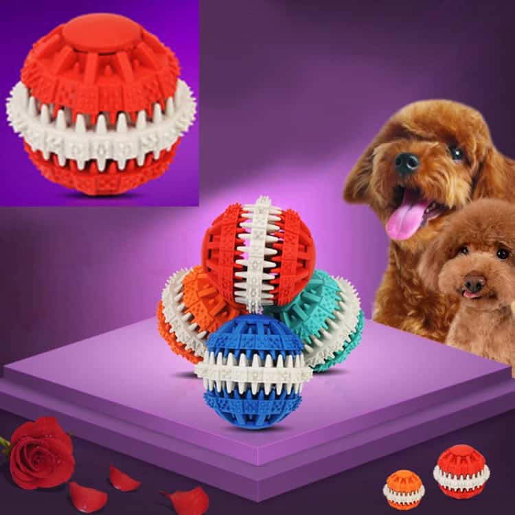 Pet Tooth-Cleaning Rubber Balls - Small Size for Chewing Fun & Dental Health 6 Pet Tooth-Cleaning Rubber Balls - Small Size For Chewing Fun &Amp; Dental Health - Image 6