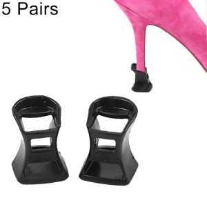5 Pairs Durable Anti-slip High Heel Protectors, L - Random Color, PVC
