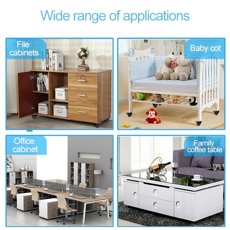 2 PCS 2" Silent Universal Wheel for Furniture, Cabinet, Coffee Table 6 2 Pcs 2&Quot; Silent Universal Wheel For Furniture, Cabinet, Coffee Table - Image 6