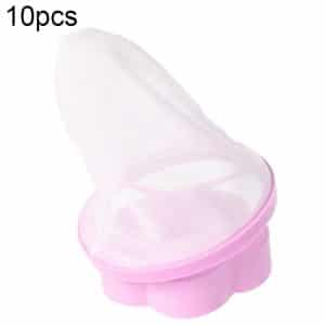 10pcs Plum-shaped Washing Machine Hair Removal Mesh Filter Bag - Efficient Filtration
