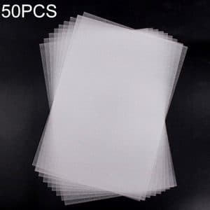 50 PCS Translucent Rough Grinding Heat Shrink Film for DIY Projects