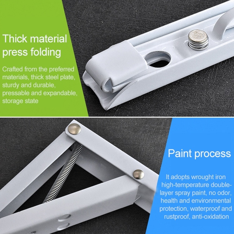 8" Wall-mounted Foldable Spring Storage Shelf - Dining Table Organizer 5 8&Quot; Wall-Mounted Foldable Spring Storage Shelf - Dining Table Organizer - Image 5