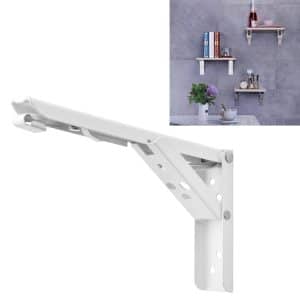 12" Foldable Spring Storage Shelf for Dining Table - Wall-Mounted Convenience