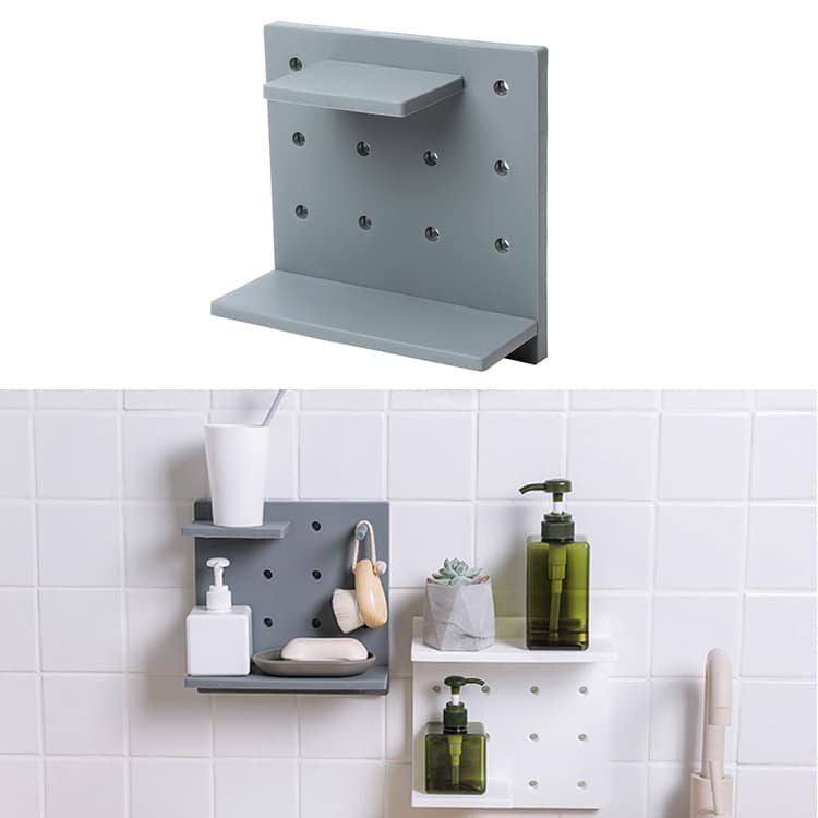 Versatile Plastic Board Wall Shelf: Perfect for Living Room, Bathroom & Kitchen 1 Versatile Plastic Board Wall Shelf: Perfect For Living Room, Bathroom &Amp; Kitchen