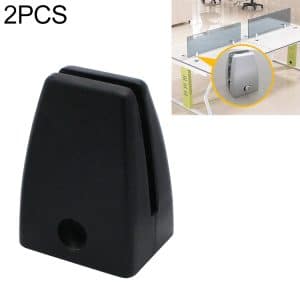 2 PCS Space Aluminum Alloy Desk Screen Clamps - Screen Baffle Kit