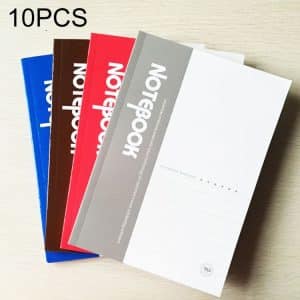 10pcs A5 Soft Cover Diary Notebook - 80 Pages, Office Supply - Random Color