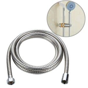 2m Flexible Stainless Steel Showerhead Hose Pipe - Anti Burst, Copper Core - Ideal Bath Water Pipe