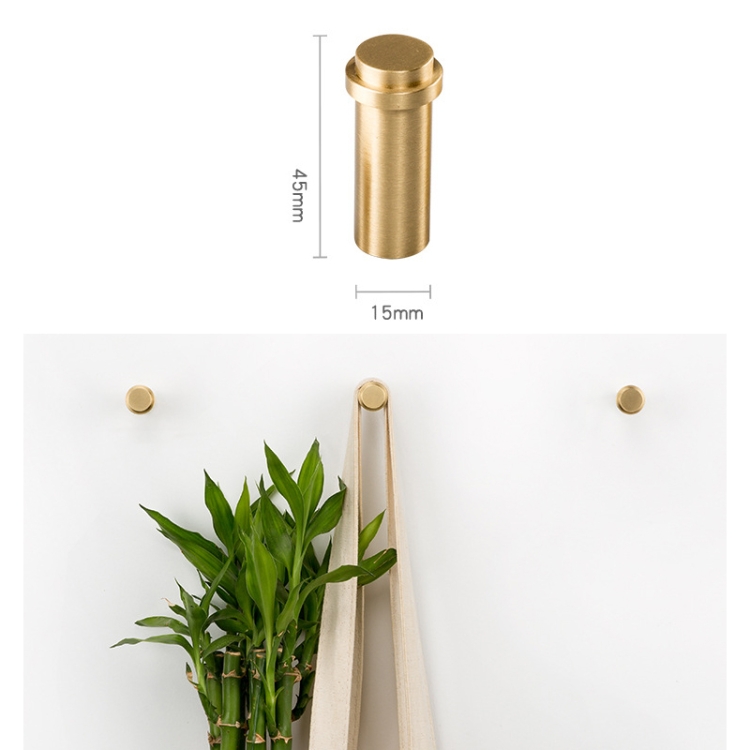 Brass Creative Wall Hook: 4.5x1.5cm Key Holder Organize Keys Stylishly 4 Brass Creative Wall Hook: 4.5X1.5Cm Key Holder Organize Keys Stylishly - Image 4