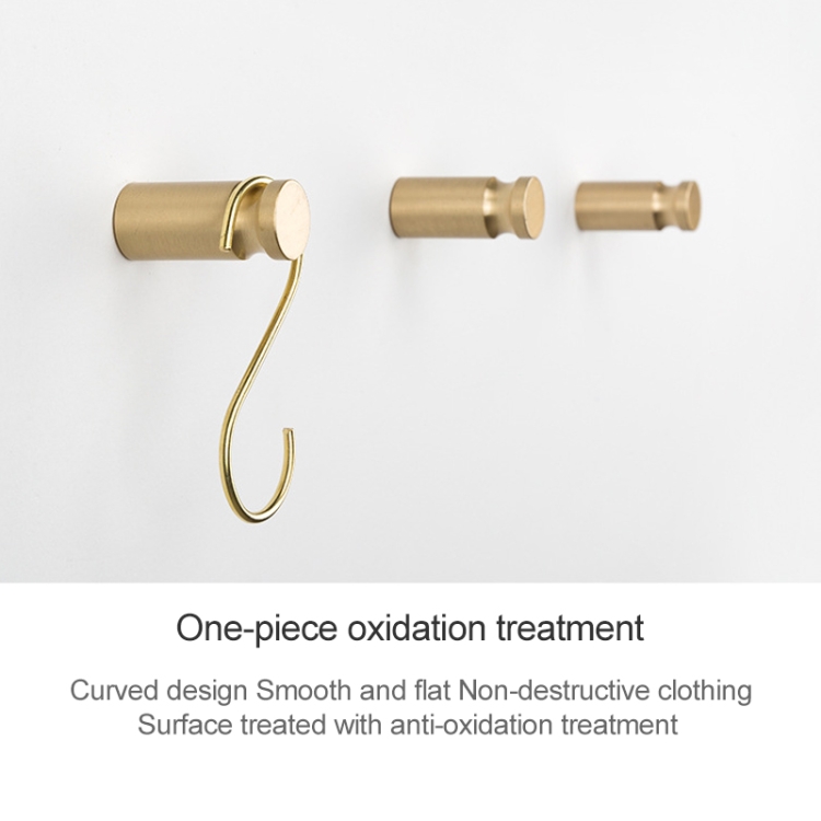 Brass Creative Wall Hook: 4.5x1.5cm Key Holder Organize Keys Stylishly 5 Brass Creative Wall Hook: 4.5X1.5Cm Key Holder Organize Keys Stylishly - Image 5