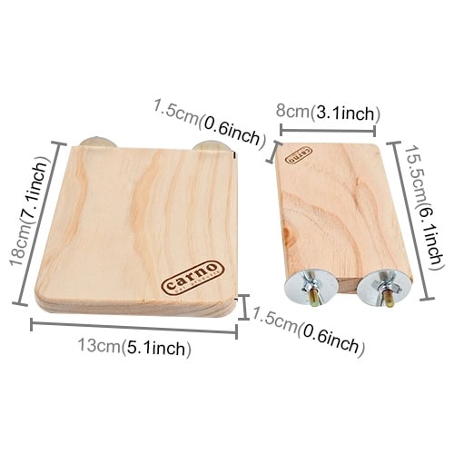 Wooden Springboard Toy for Small Pets - Engaging Playtime for Hamsters (Small) 2 Wooden Springboard Toy For Small Pets - Engaging Playtime For Hamsters (Small) - Image 2