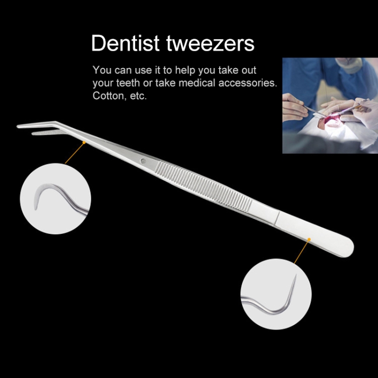 Precision 10-Piece Stainless Steel Tweezers Set - Ideal for Dentist Work 4 Precision 10-Piece Stainless Steel Tweezers Set - Ideal For Dentist Work - Image 4