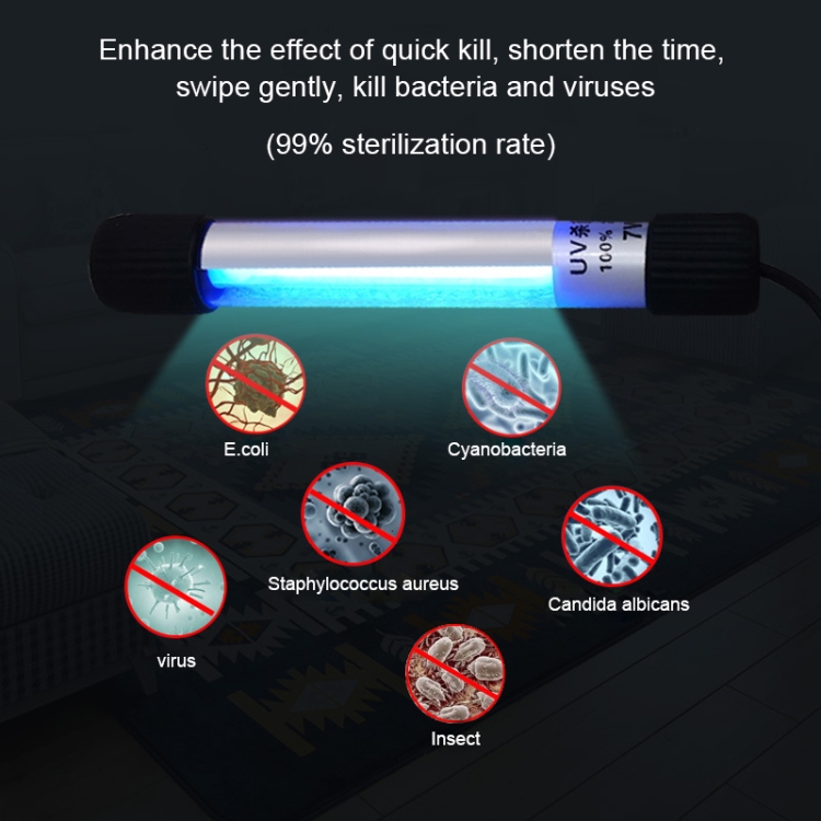 60W Portable UV Strong Light Disinfection Lamp - 69cm, Anti-virus 9 60W Portable Uv Strong Light Disinfection Lamp - 69Cm, Anti-Virus - Image 9