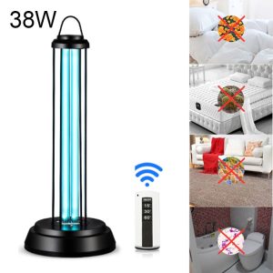 38W UV Light Lamp with Remote Control - Virus Sterilization Bar, 3 Pin Plug