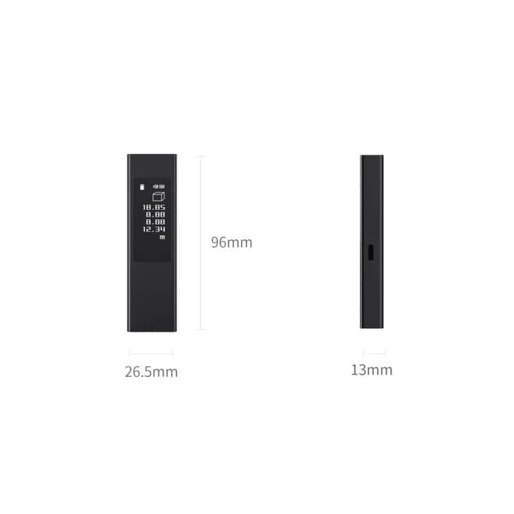 Xiaomi DUKA LS5 Touch Screen Laser Rangefinder, High Precision Accuracy 11 Compact Digital Measurement Device With Lcd Display, 96Mm Height And 26.5Mm Width, Designed For Precise Data Reading In Industrial Or Medical Applications.