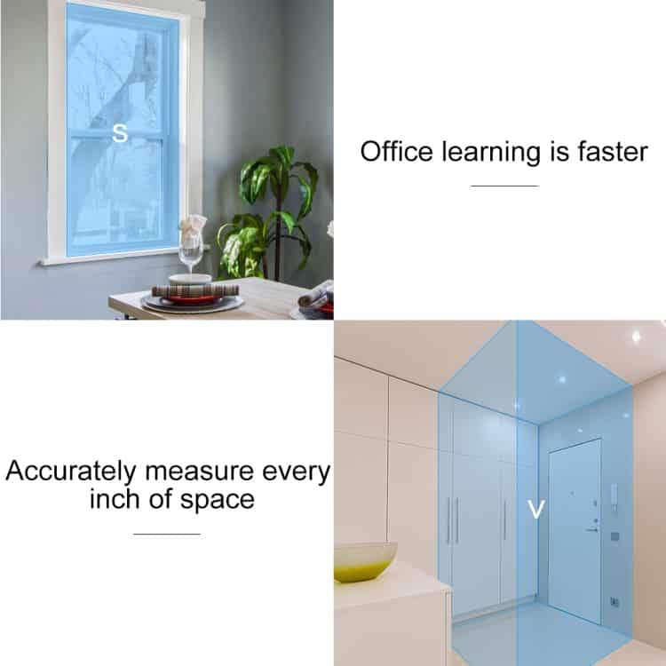 Xiaomi DUKA LS5 Touch Screen Laser Rangefinder, High Precision Accuracy 10 Blue Window Shade For Office Privacy And Light Control, Modern Home Decor.