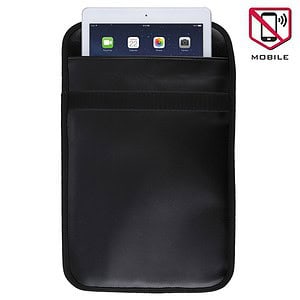 Portable electronic device organizer pouch with a tablet slot and no mobile phone support, ideal for travel and daily use.
