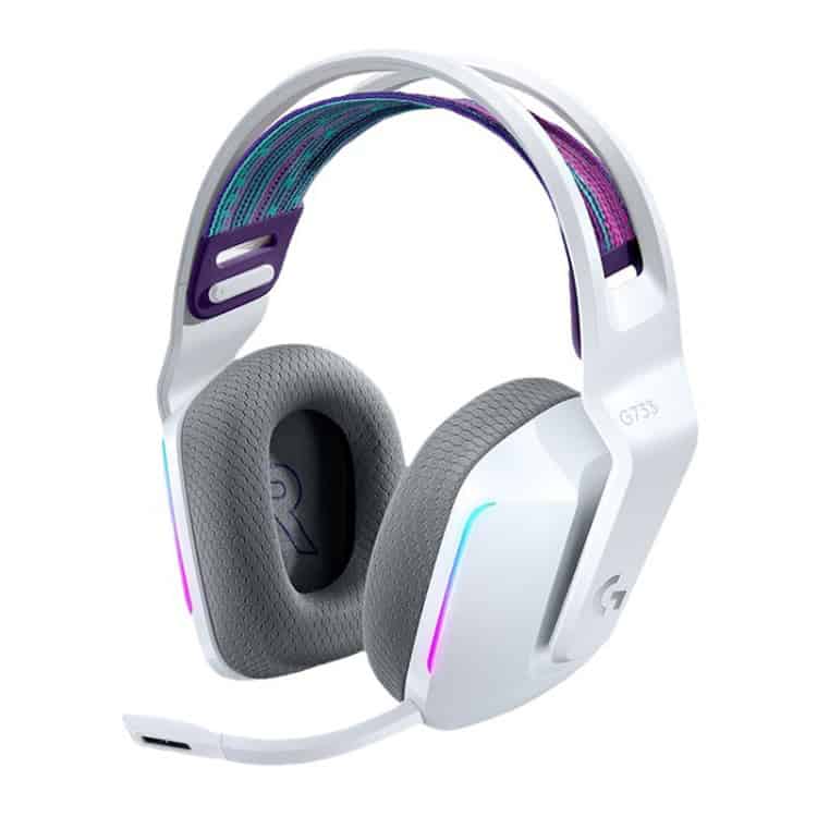 Logitech G733 LIGHTSPEED Wireless RGB Gaming Headset - Ultimate Gaming Companion 1 Wireless Gaming Headset With Rgb Lighting, Noise-Isolating Ear Cups, And Comfort-Fit Design, Ideal For Gamers Seeking Immersive Sound And Clear Communication.