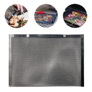Heat Resistant BBQ Grilling Mesh Bag, Non-stick, Size: 40 x 27cm, Ideal for Barbecuing